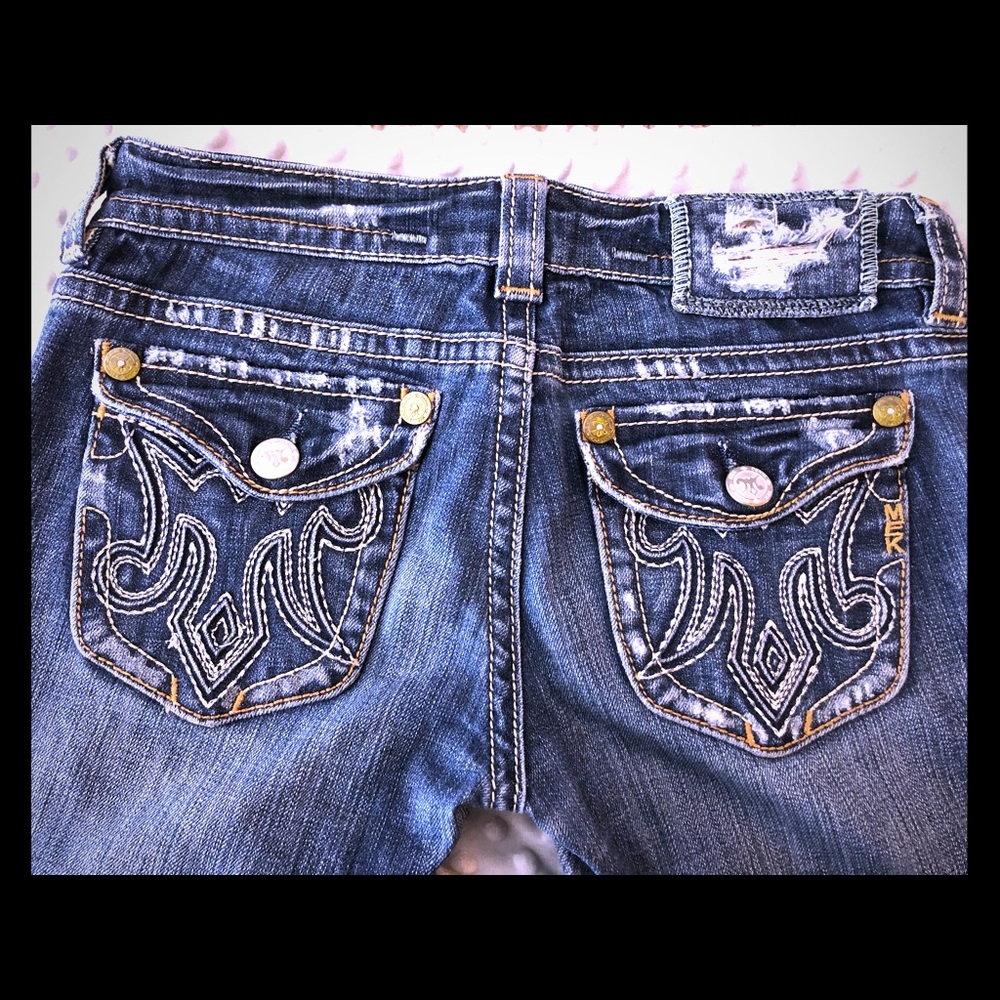 MEK Denim Distressed Jeans Size 26/34